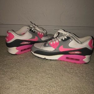 Pink & White Nike Air Sneakers